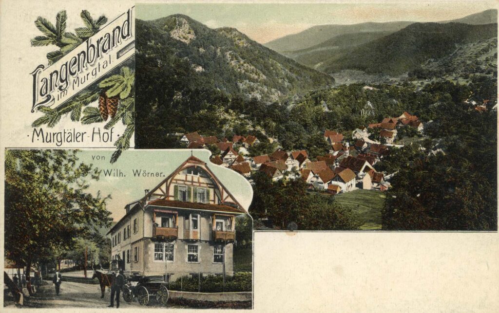 Murgtäler Hof von Wilh. Wörner, Postkarte