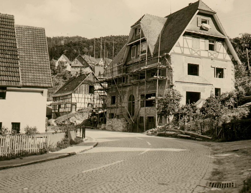 Altes Rathaus während der Renovierung