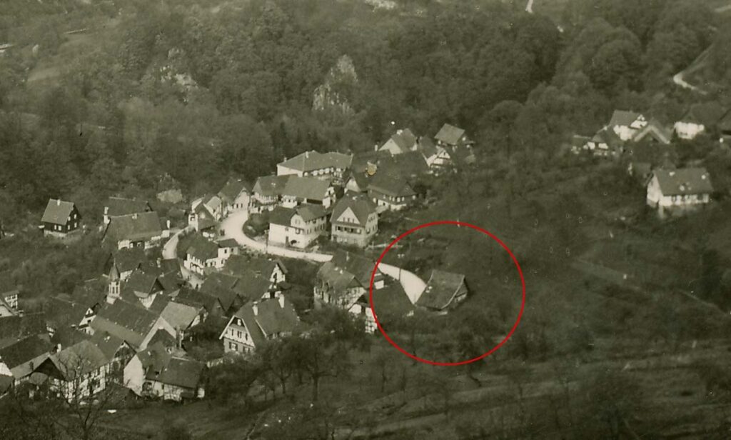 Blick auf alten Hummelstall 1930