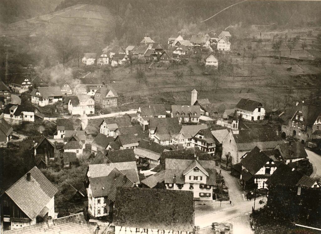 Blick auf Langenbrand um 1936