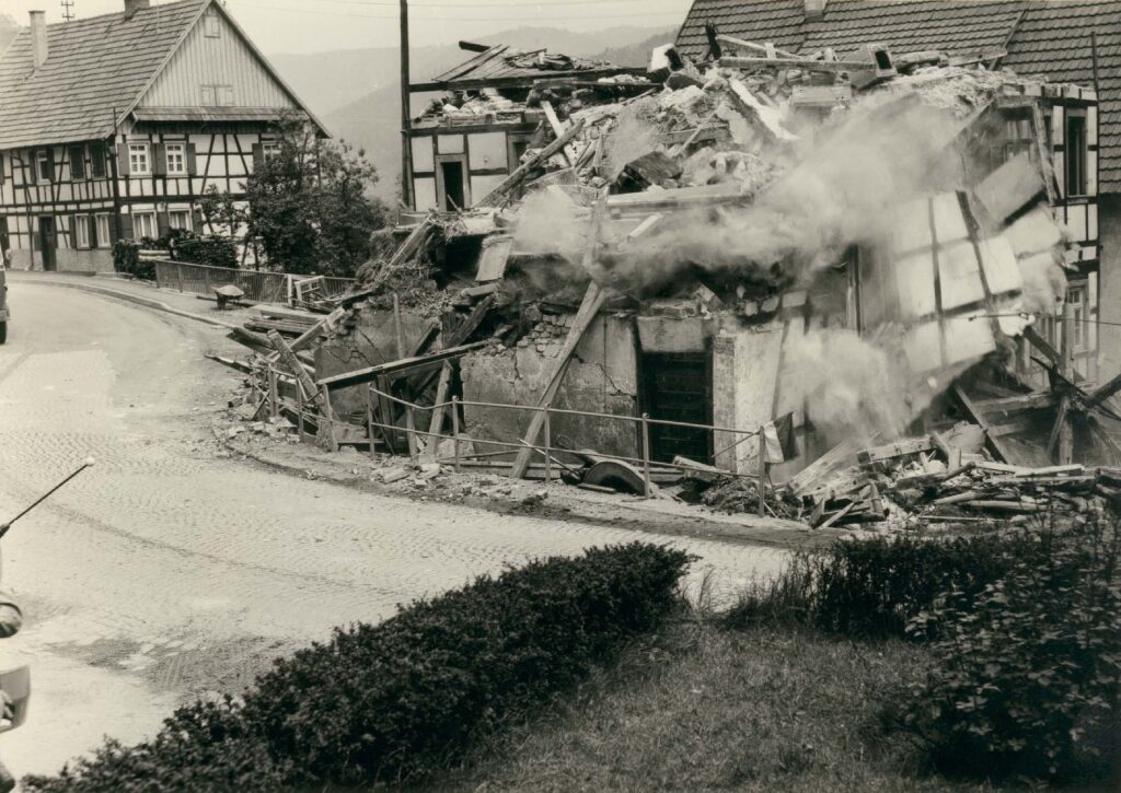 Abriss gegenüber Steinplatz 1962